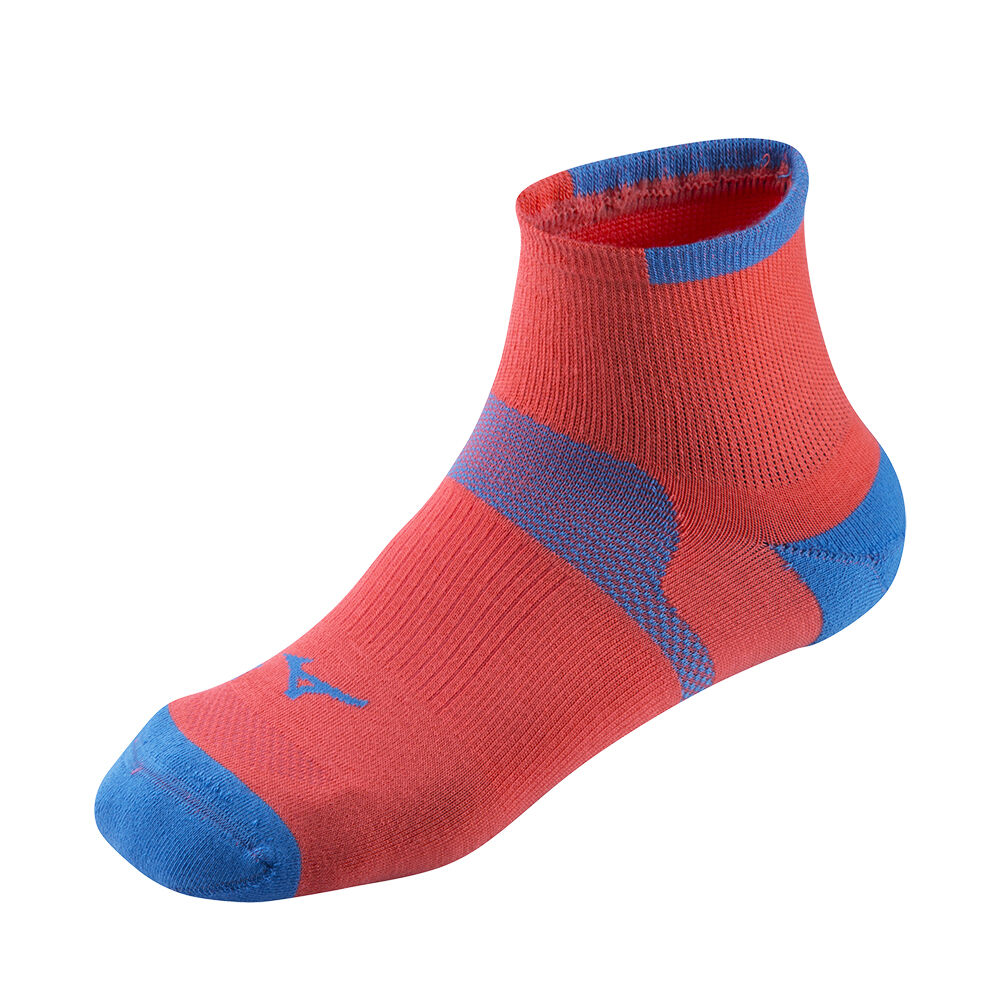 Panske Běžecké Ponožky Mizuno Drylite Race Mid Koralove Vypredaj PACK08237